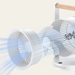 KC-F225 Desktop Circulation Fan with Wood-Grain Handle