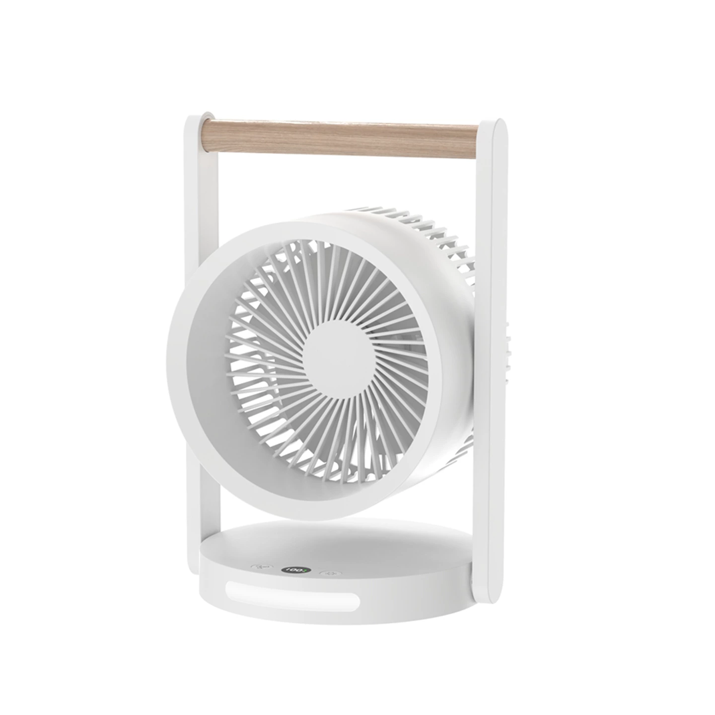 KC-F225 Desktop Circulation Fan with Wood-Grain Handle