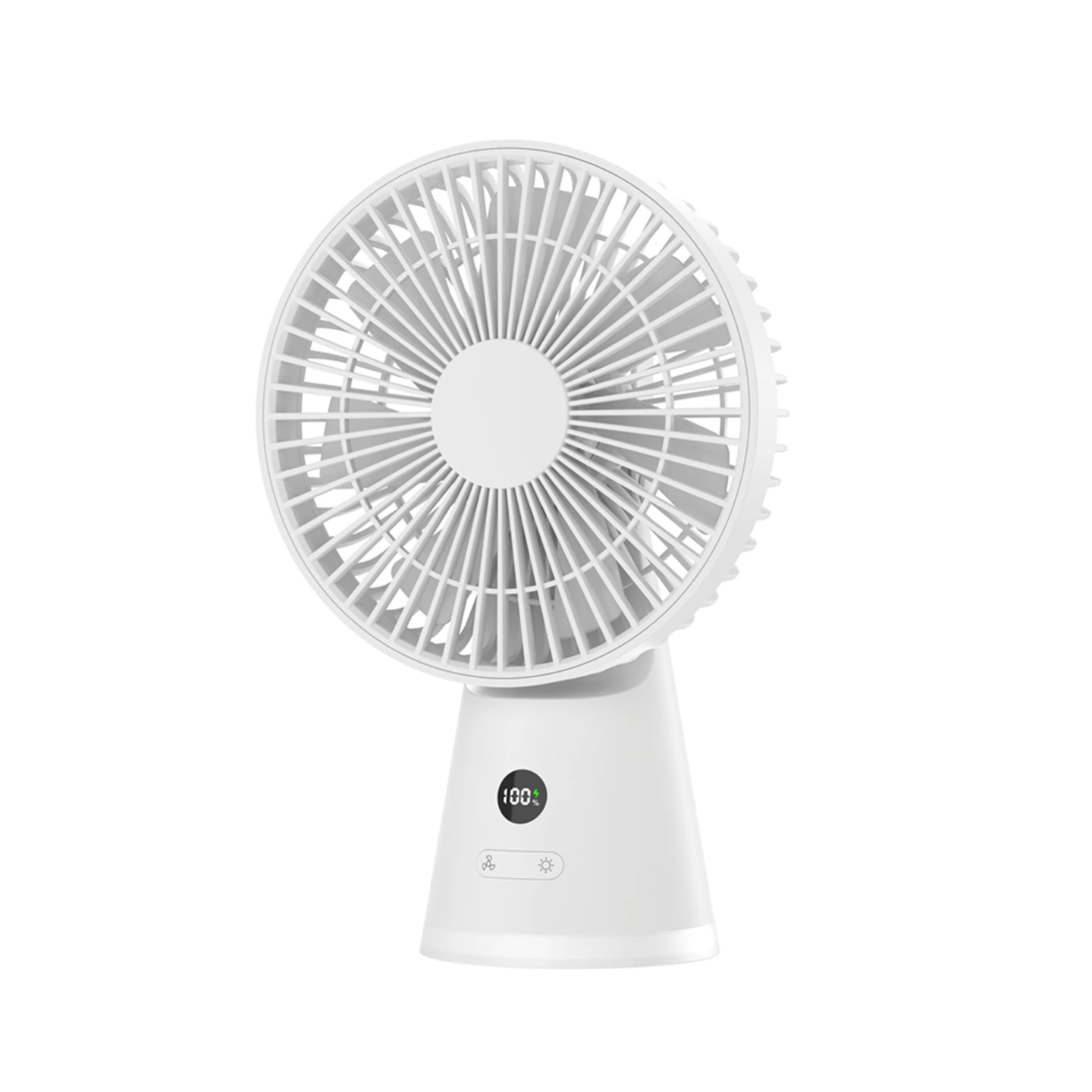 KC-F226 Rechargeable Silent Desk Fan with Sleek Design