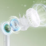 KC-F253 Mini Handheld Fan with Transparent Shell and Glow Light