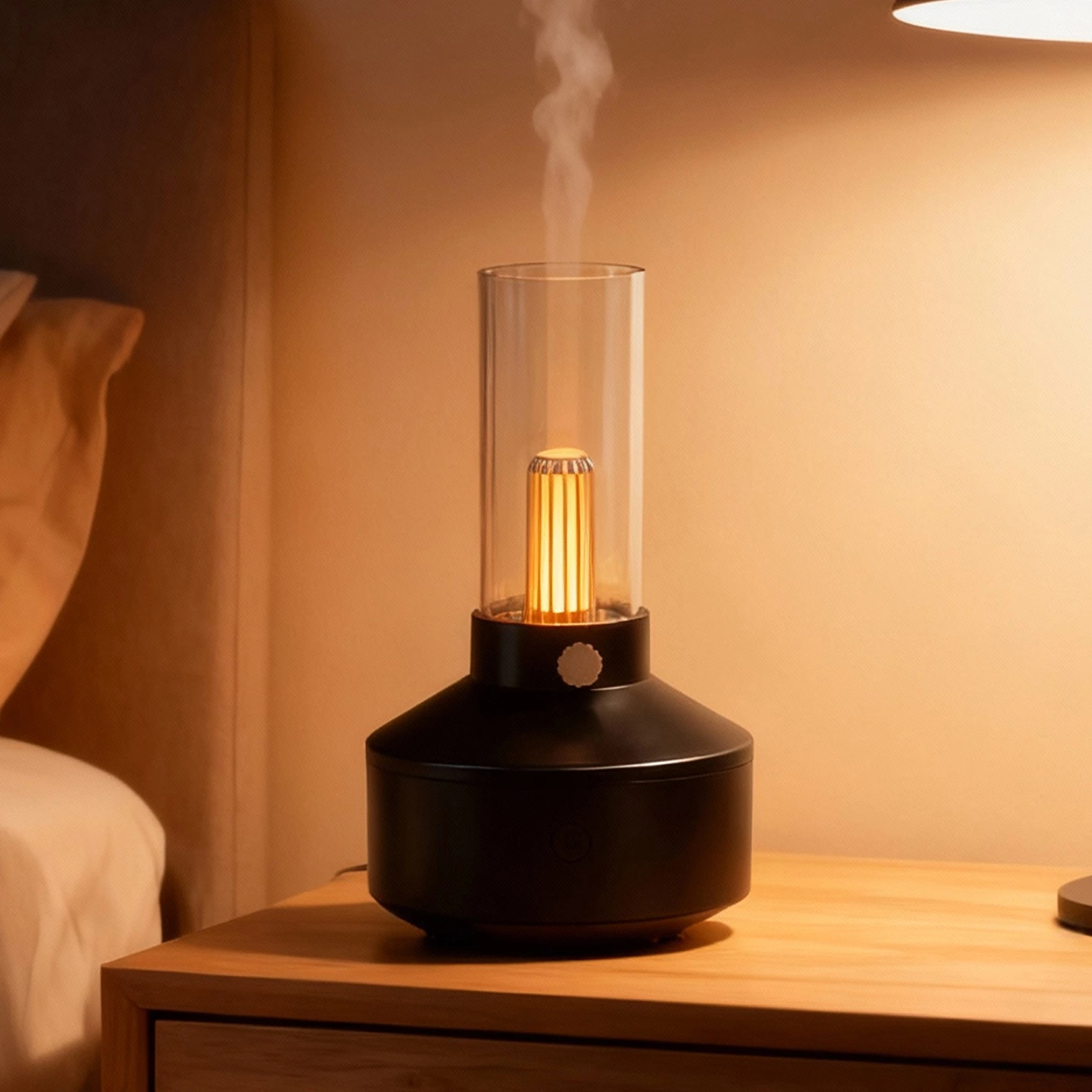 KC-D708 Vintage-Style Aroma Diffuser with Candle-Light Effect