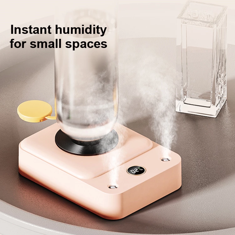 Tankless Portable King! Retro Record Player Humidifier, Humidification + Ambient Light Dual Effects On-the-Go