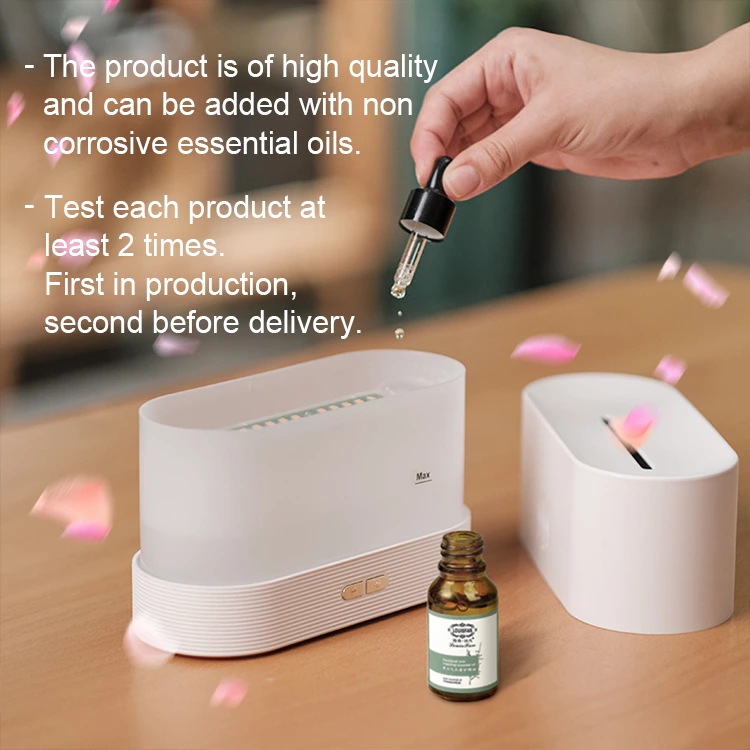Warm Healing Essential! Simulated Flame Aromatherapy Diffuser, Warm Ritual Sense Without Open Flames