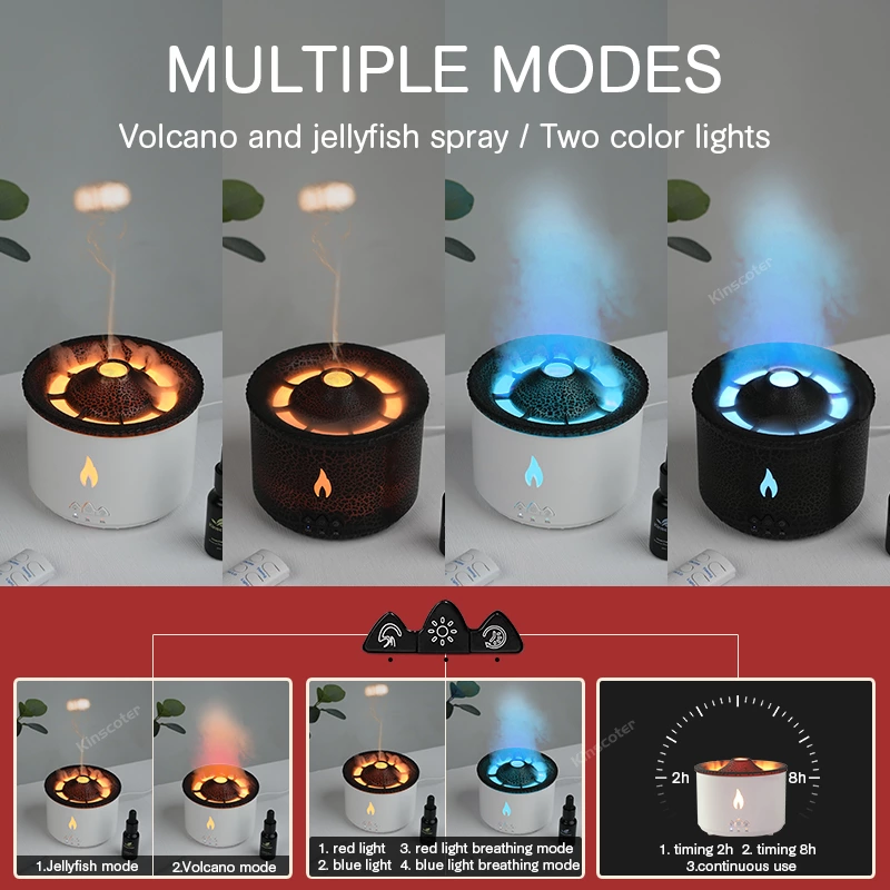 Underwater Healing Arrives! Creative Jellyfish Smoke Ring Aromatherapy Diffuser, Perfect Blend of Fun and Texture