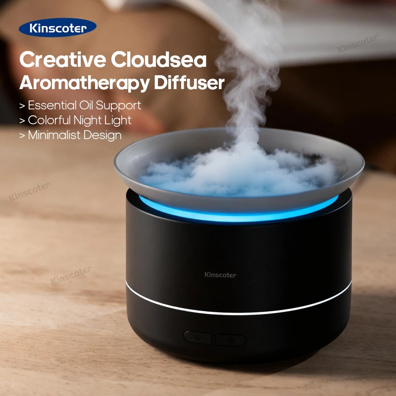 Cloudy Healing Arrives! Sea of Clouds Aromatherapy Diffuser, Dual Humidification + Zen Ambience for All Scenarios