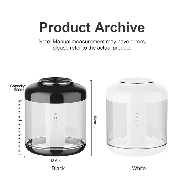 Wireless Dual-Spray Humidifier: Large-Capacity Quiet Model for All Scenarios