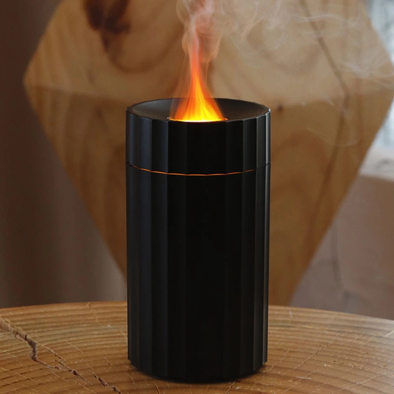Car & Home Dual-Use Essential!Simulated Flame Car Aromatherapy Diffuser, Compact Portable + Ambience-Ready
