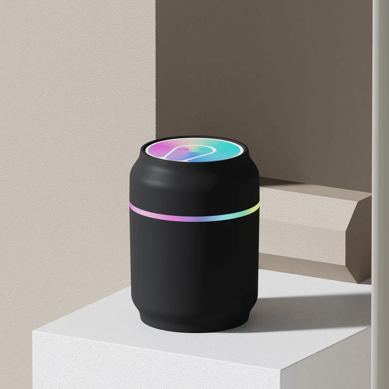 Canister humidifying surprise! Mute mini humidifier, colorful running lights contracted the whole scene moisturizing atmosphere!