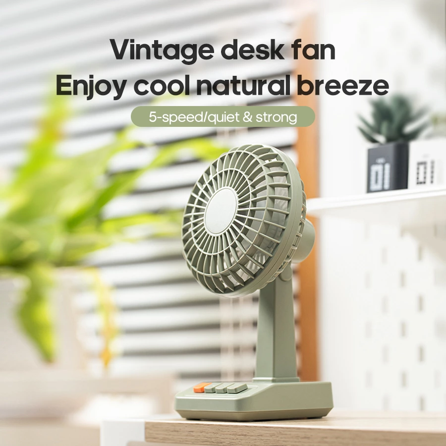 Retro Desktop Fan | The New Ambient Cooling Choice for 2026, Blending Retro Aesthetics with Practical Functions