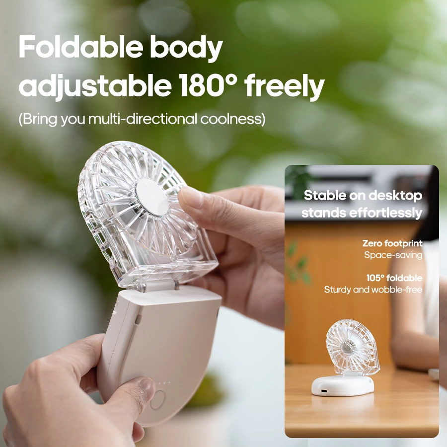 Mini Foldable Handheld Fan | Customized for the Market, A 3-in-1 Portable Cooling Essential