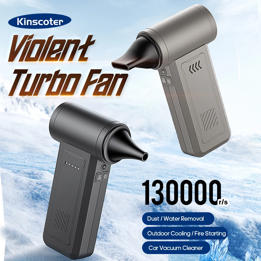 Multifunctional High-Speed Turbo Fan | 2-in-1 Air Blower & Vacuum, All-Purpose Tool for Outdoor, Car & Office