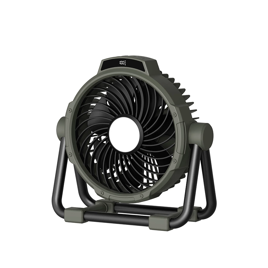 KC-F97 Rechargeable Outdoor Camping Fan with LED Light