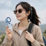 KC-F57 High-Speed Handheld Cooling Fan with Extra-Large Semiconductor Cooling Plate