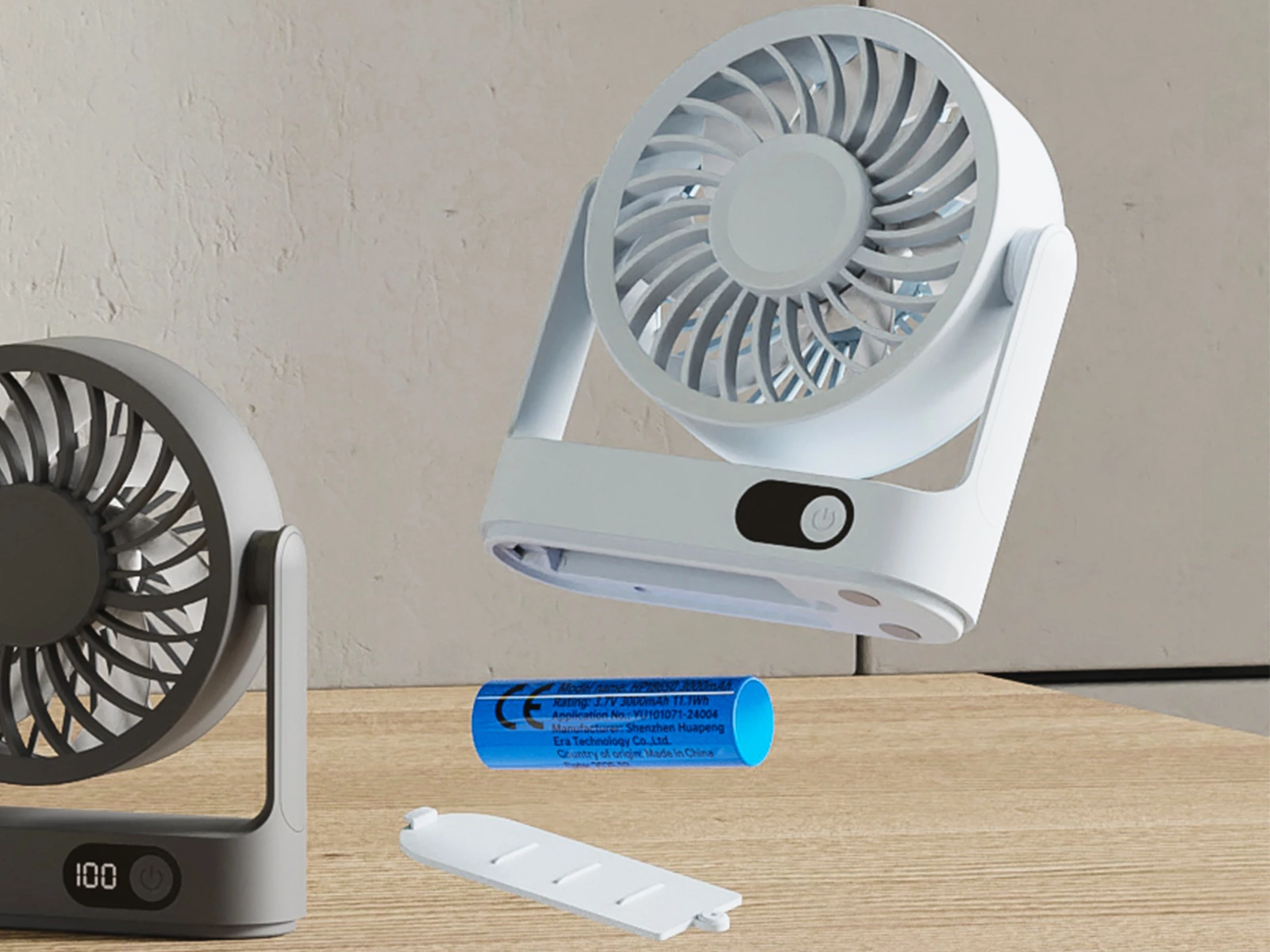 Removable-Battery Fan Developed for a European Client