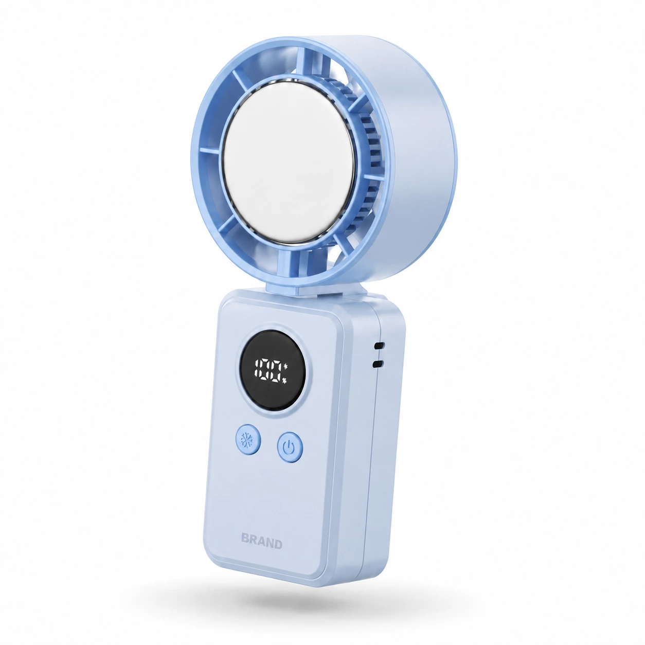 (TBD)Mini High-Speed Handheld Cooling Fan with Semiconductor Cooling Plate