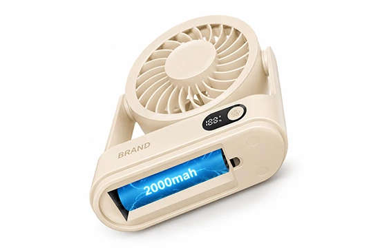 Removable-Battery Fan Developed for a European Client